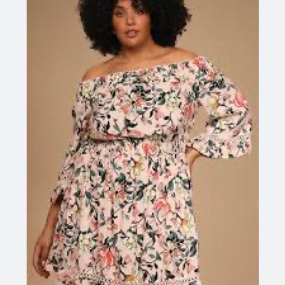 Blush Floral Dress